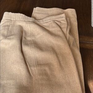 Wool / lined Tailored Trousers in Camel